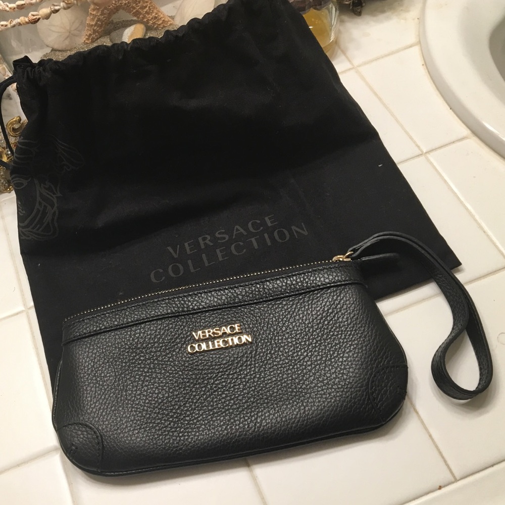 Versace Collection beautiful clutch/wristlet Italy